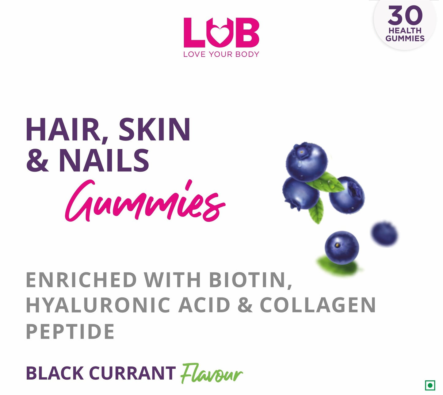 LUB Hair, Skin and Nail Gummies Festive Pack (Buy 1 Get 1)