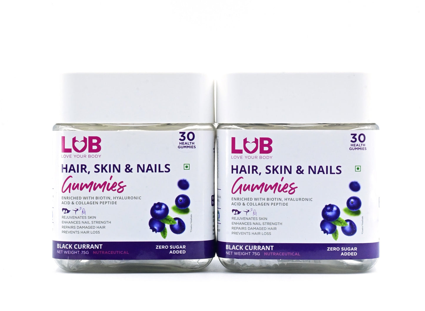 LUB Hair, Skin and Nail Gummies Festive Pack (Buy 1 Get 1)